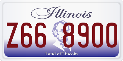 IL license plate Z668900