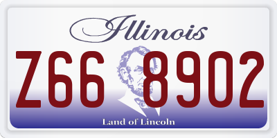 IL license plate Z668902