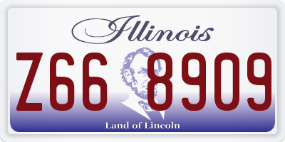 IL license plate Z668909