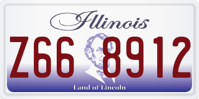 IL license plate Z668912