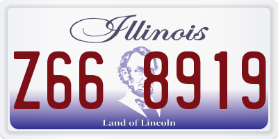 IL license plate Z668919