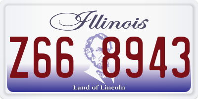 IL license plate Z668943