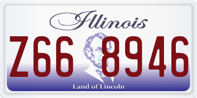 IL license plate Z668946
