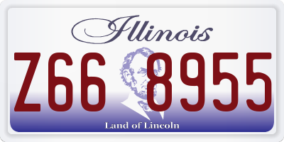 IL license plate Z668955