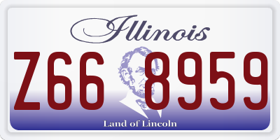 IL license plate Z668959
