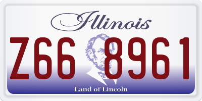 IL license plate Z668961