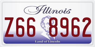 IL license plate Z668962