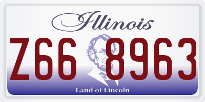 IL license plate Z668963