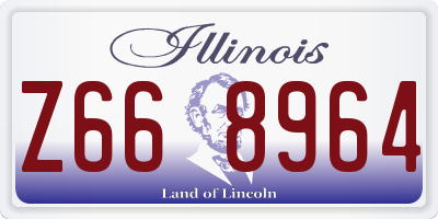 IL license plate Z668964