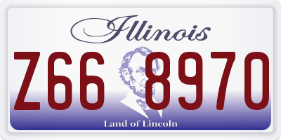 IL license plate Z668970