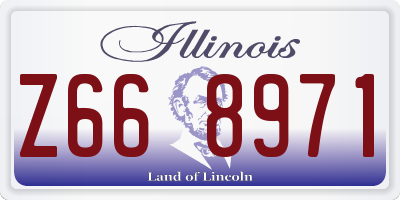 IL license plate Z668971
