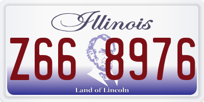 IL license plate Z668976