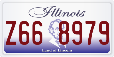 IL license plate Z668979
