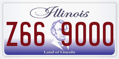 IL license plate Z669000