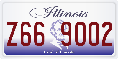 IL license plate Z669002