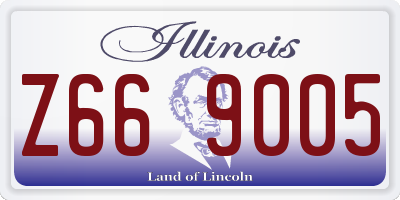 IL license plate Z669005
