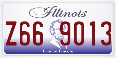 IL license plate Z669013