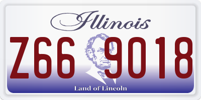 IL license plate Z669018