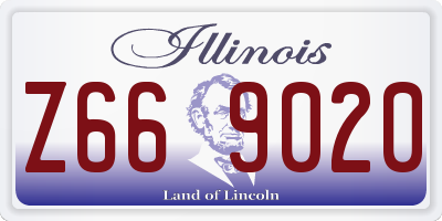 IL license plate Z669020