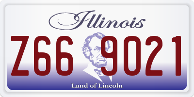 IL license plate Z669021