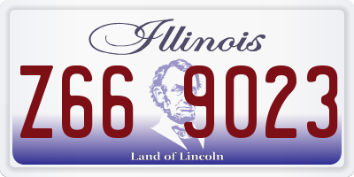 IL license plate Z669023