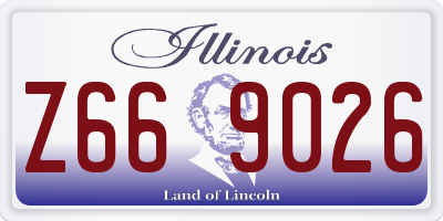 IL license plate Z669026
