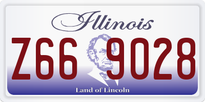 IL license plate Z669028