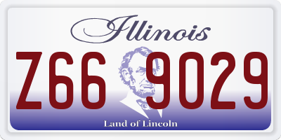 IL license plate Z669029