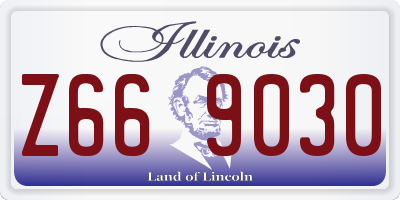 IL license plate Z669030