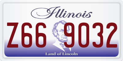 IL license plate Z669032