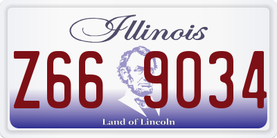 IL license plate Z669034