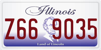 IL license plate Z669035