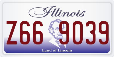 IL license plate Z669039