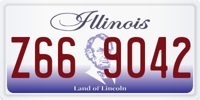 IL license plate Z669042