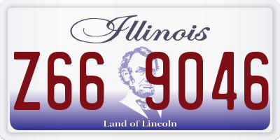 IL license plate Z669046