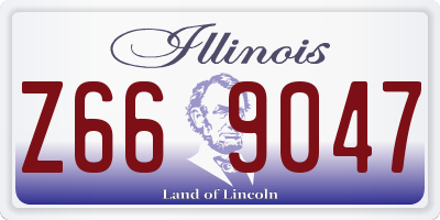 IL license plate Z669047