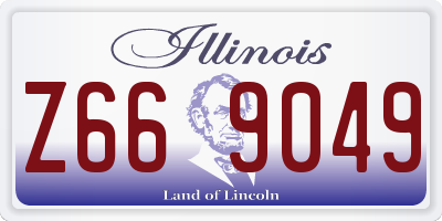 IL license plate Z669049