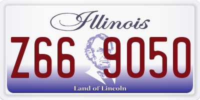 IL license plate Z669050