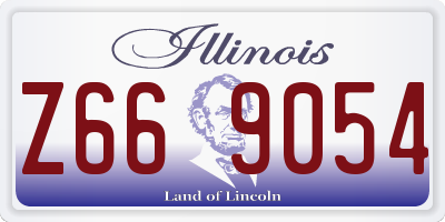 IL license plate Z669054