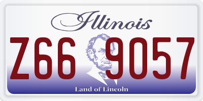 IL license plate Z669057