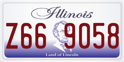 IL license plate Z669058