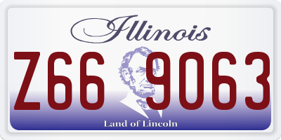 IL license plate Z669063