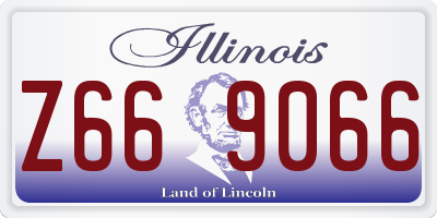 IL license plate Z669066