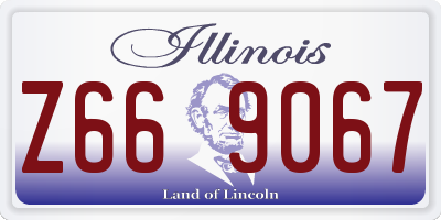 IL license plate Z669067