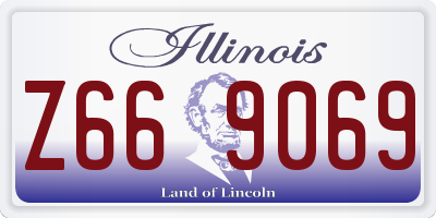 IL license plate Z669069