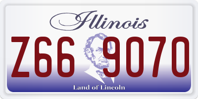 IL license plate Z669070