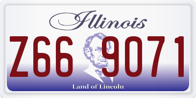 IL license plate Z669071