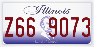 IL license plate Z669073