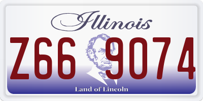 IL license plate Z669074