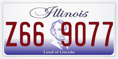 IL license plate Z669077
